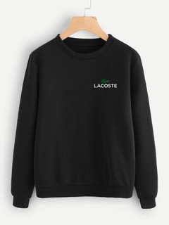 پلیور دورس مردانه پنبه ای پشت کرک طرحدار طرح لاگوست Lacoste - پارچه پنبهای
