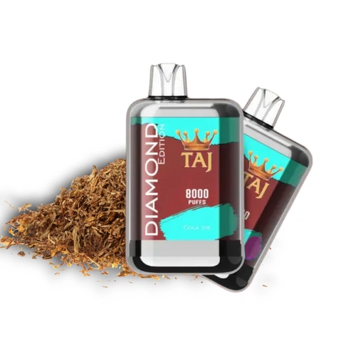 پاد یکبار مصرف تاج 8000 پاف Taj 8000 Puff با قابلیت شارژ باتری و طعم‌های میوه‌ای