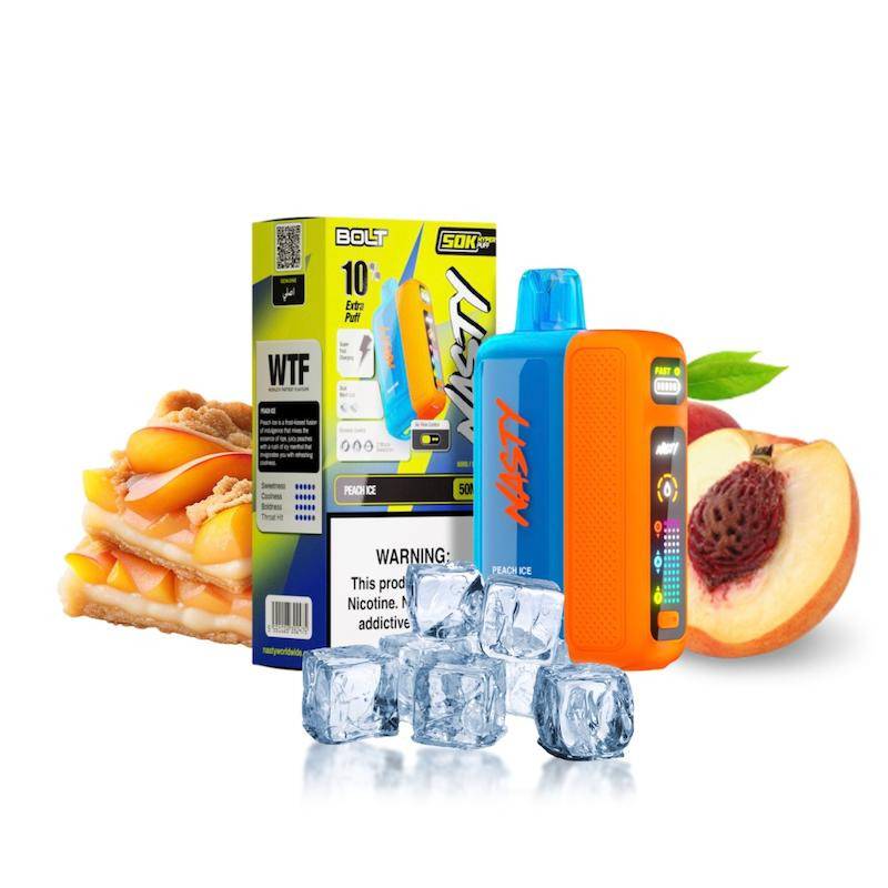 پاد یکبار مصرف نستی 50 هزار پاف Nasty 50000 Puff باتری قابل شارژ و نمایشگر دیجیتال