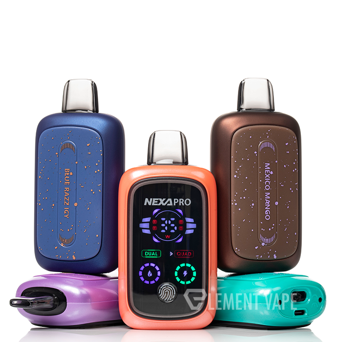 پاد یکبار مصرف 30000 پاف برند NEXA | نمایشگر دیجیتال و شارژ باتری طعم بندی