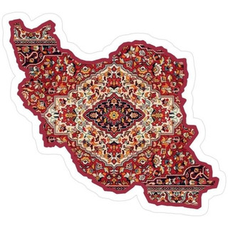 برچسب حرارتی لباس و کیف طرح فرش ایرانی ایران برند دیجی تیشرت - تیشرت مردانه
