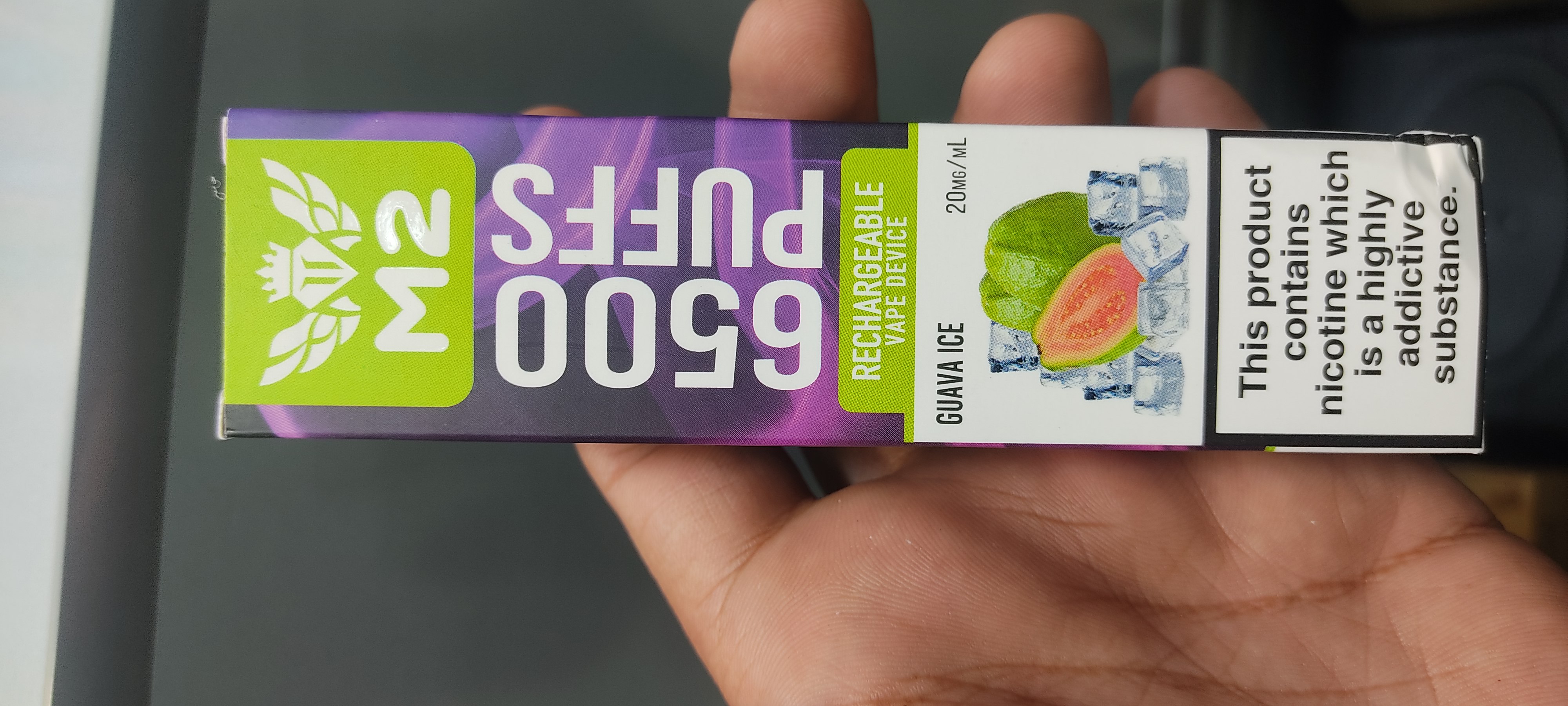 پاد یک‌بارمصرف M2 ظرفیت 6500 پاف با قابلیت شارژ باتری و طعم دهی بالا