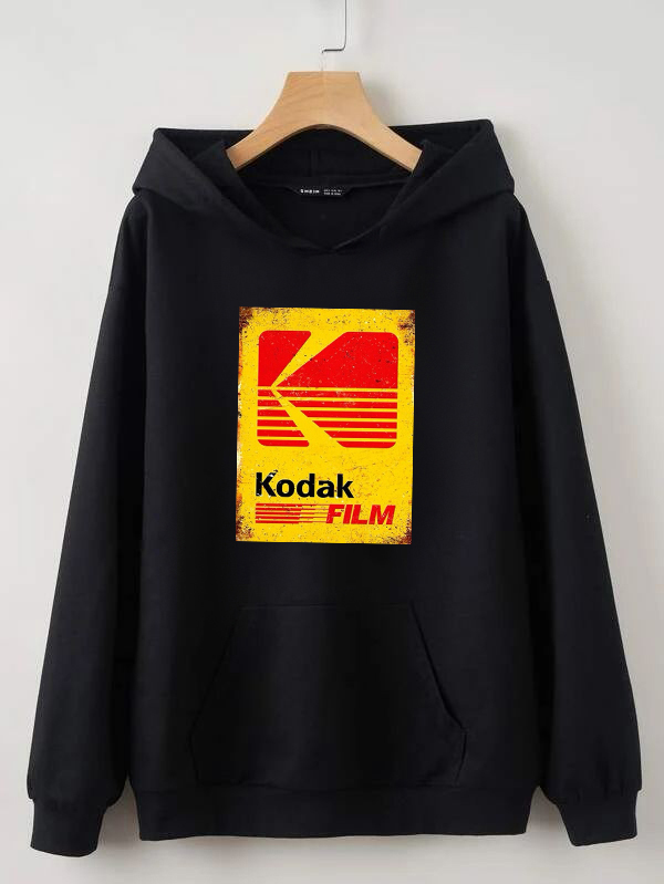 هودی مردانه پنبه ای پشت کرک طرحدار طرح برند کوداک kodak  دیجی تیشرت
