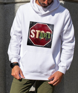 هودی مردانه طرح Stop Start