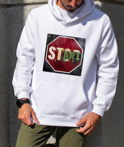 هودی مردانه طرح Stop Start