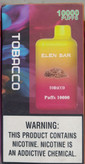 پاد یکبار مصرف ELEN BAR 10000 Puffs قابل شارژ باتری الین بار - قابل شارژ
