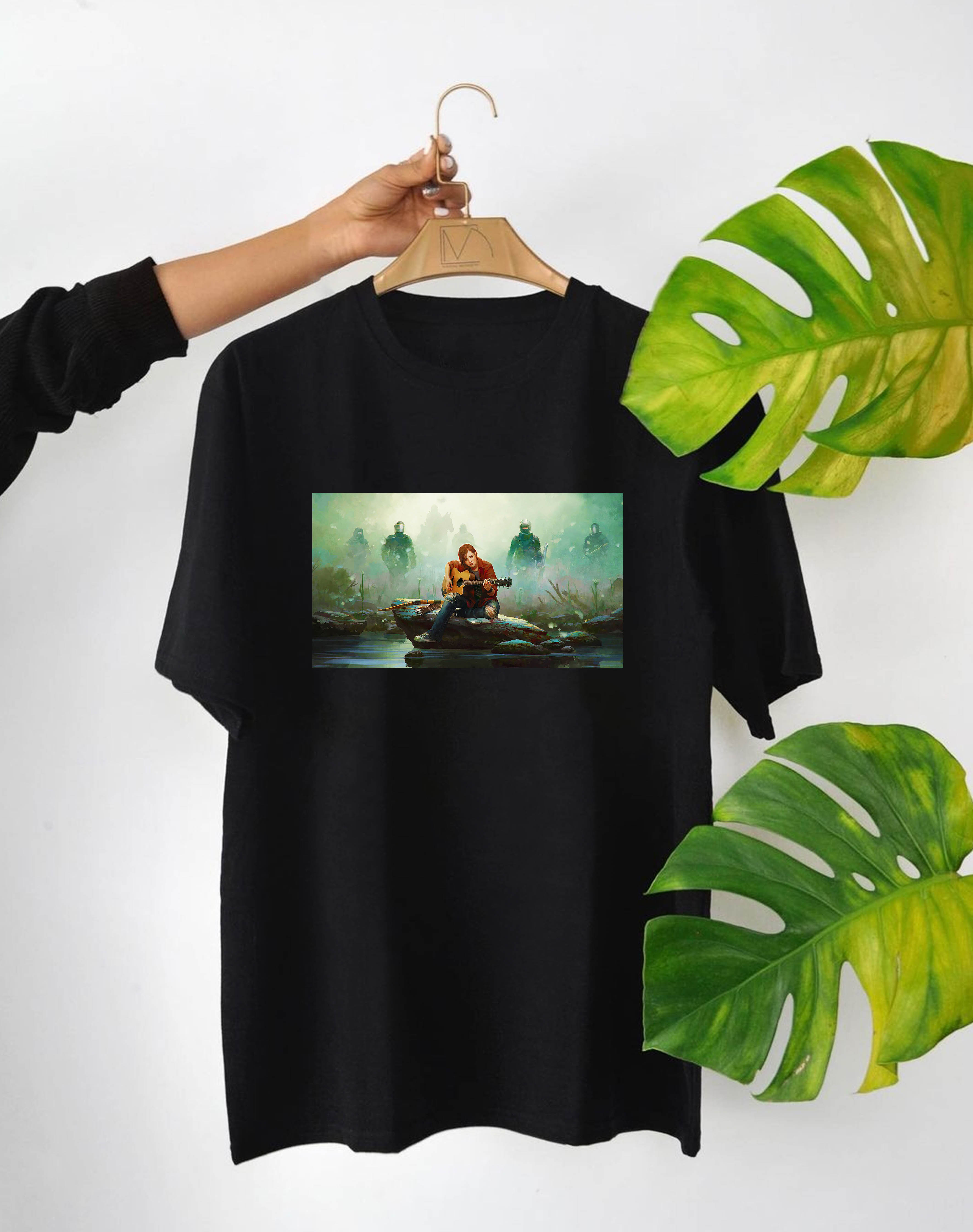 تیشرت مردانه پنبه طرح گیمینگ the last of us
