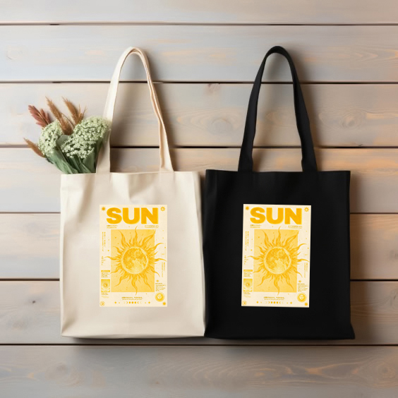 توت بگ کتان طرح خورشید sun