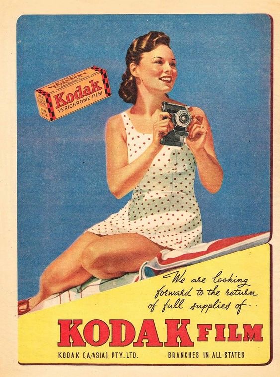 برچسب استیکر حرارتی لباس و پارچه طرح دوربین کداک KODAK