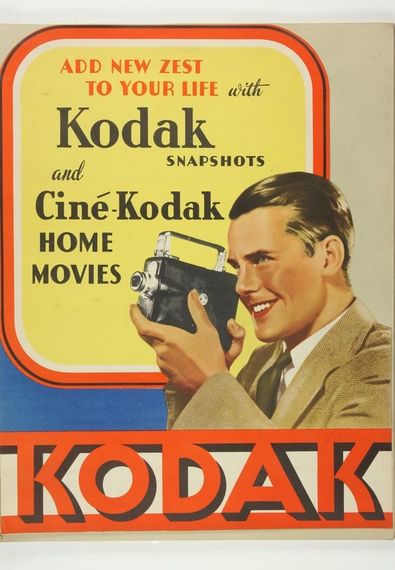 برچسب استیکر حرارتی لباس و پارچه طرح دوربین کداک KODAK