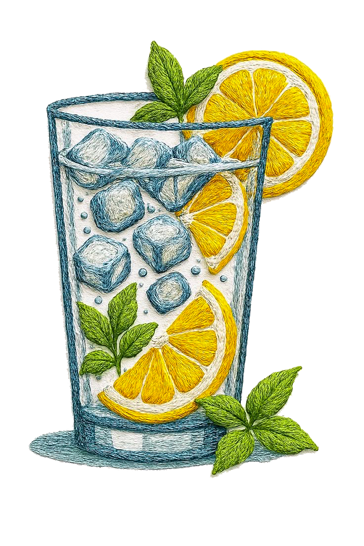 برچسب استیکر حرارتی DTF  لباس و پارچه طرح موهیتو