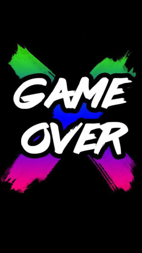 برچسب استیکر حرارتی DTF لباس و پارچه طرح GAME OVER