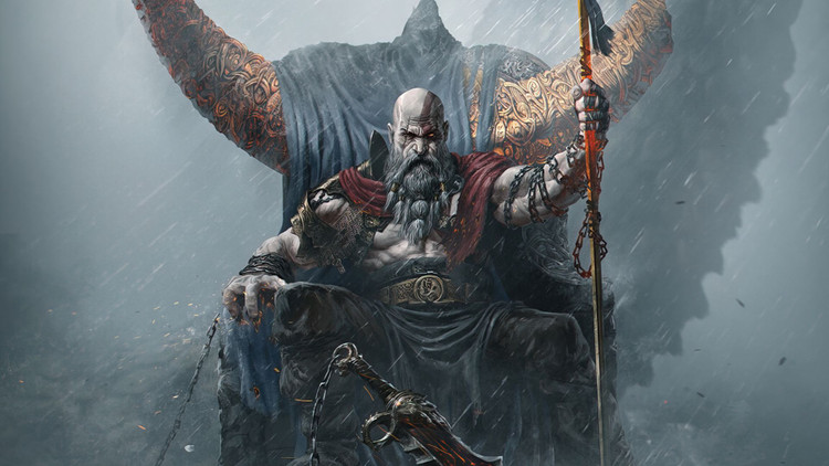 برچسب استیکر حرارتی DTF لباس و پارچه طرح God of War